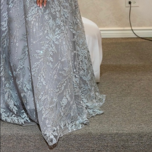 Like new silver designer dress! - Picture 2 of 2